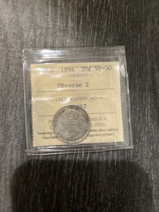 1894 Newfoundland 20 Cents