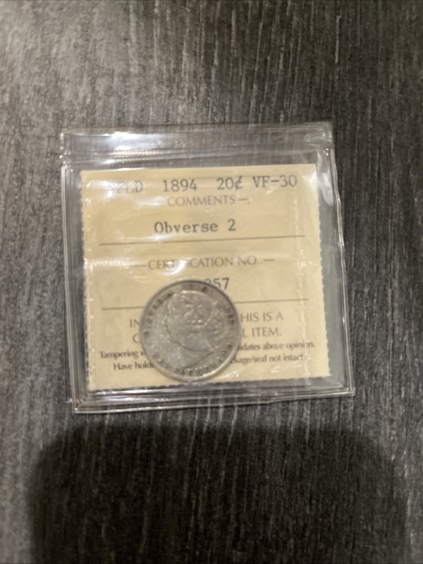 1894 Newfoundland 20 Cents