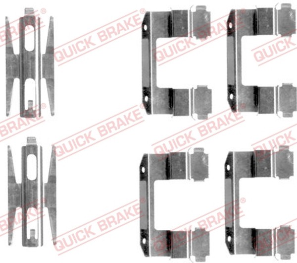 Quick Brake ZubehöRsatz Scheibenbremsbelag 109-1618 FüR Matrix Hyundai FC 3 XD-image