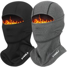 2 Pieces Balaclava Ski Mask for Men Cold Weather,Winter Thermal Breathable Fa...