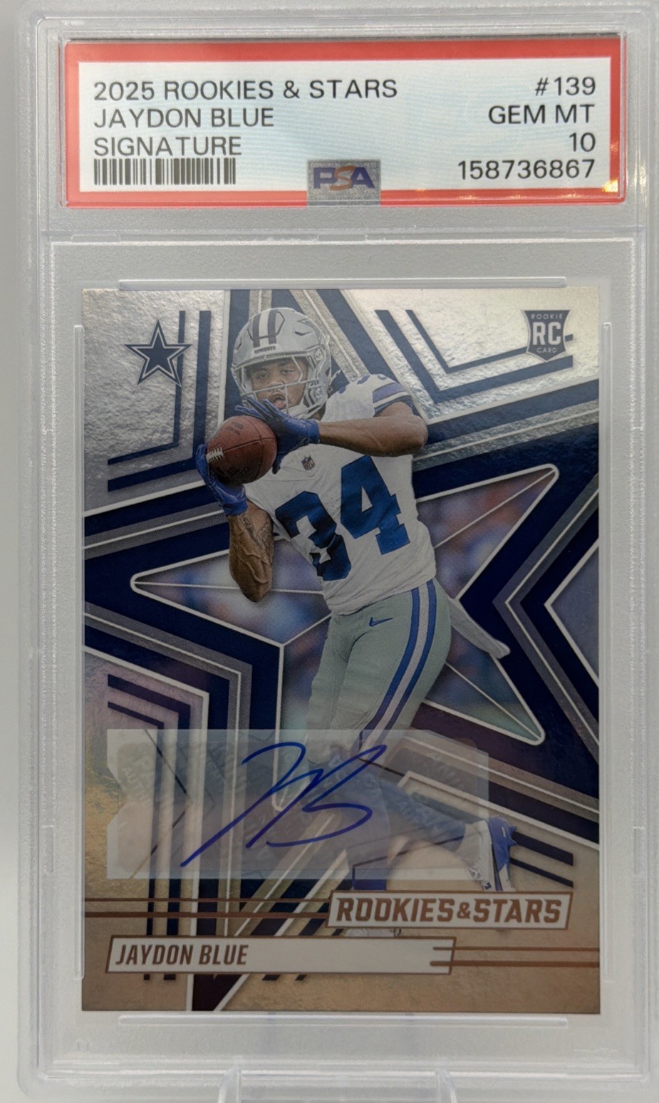 Jaydon Blue Panini Rookies & Stars #139 Signature