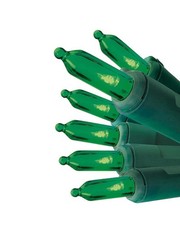 StayBright 100 - Count 24.7-ft Green LED Plug-In Christmas String Lights