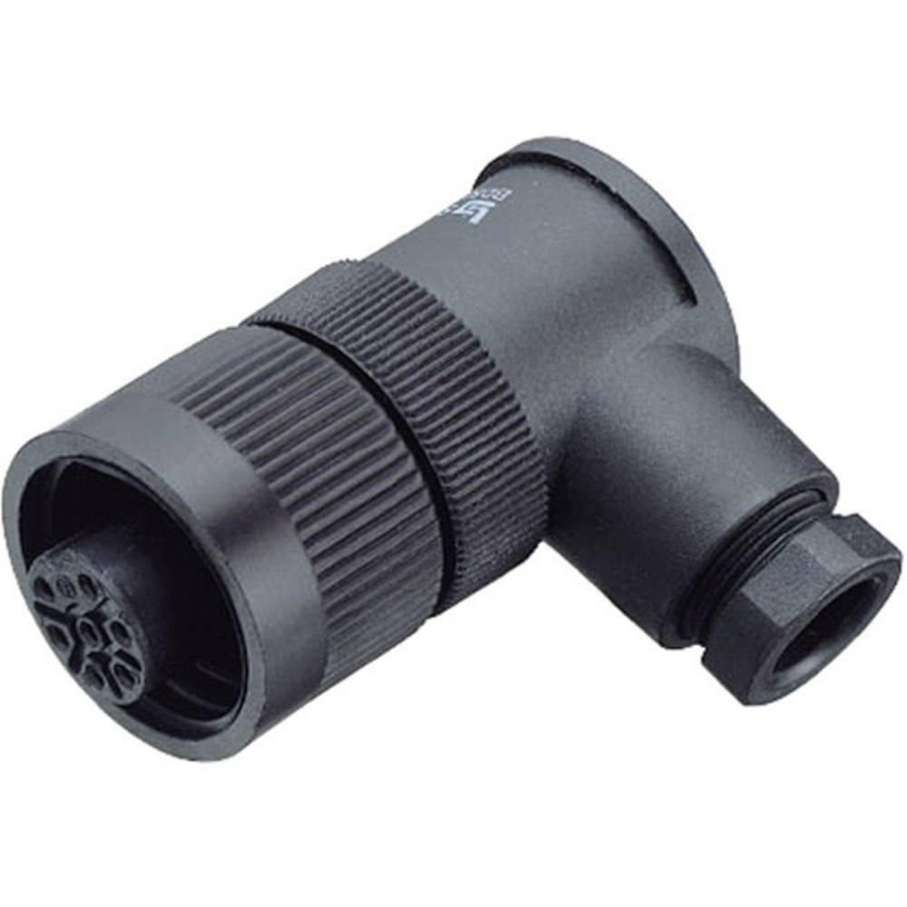 Cosse cylindrique mâle femelle coudé Binder 99-4222-70-04 en polymère robuste