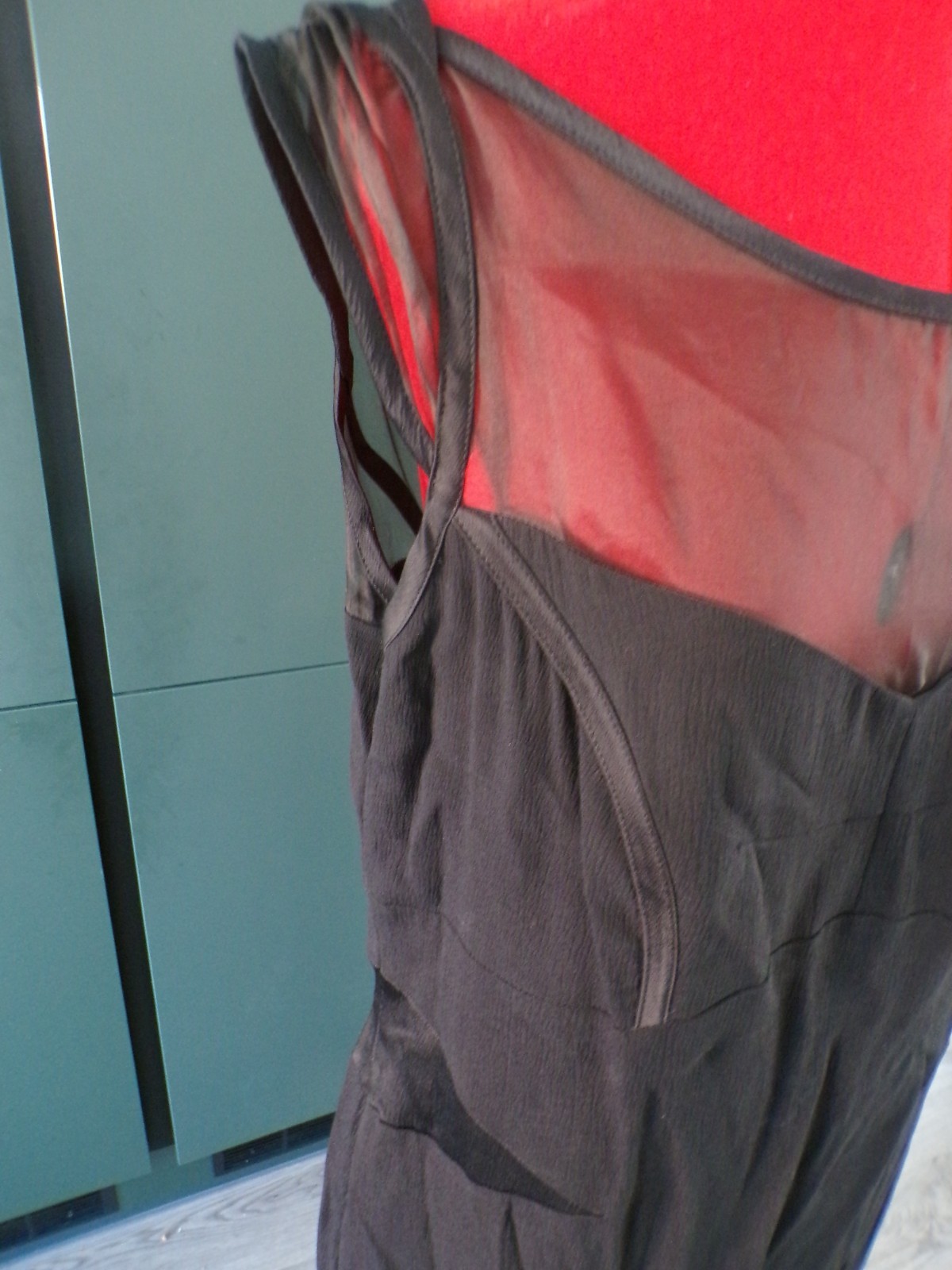 New With Tags--Ladies M And S Per Una Speziale Black Lined Dress Size 16    (7) image 3