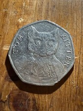 2017 Tom Kitten 50pc Coin Circulated