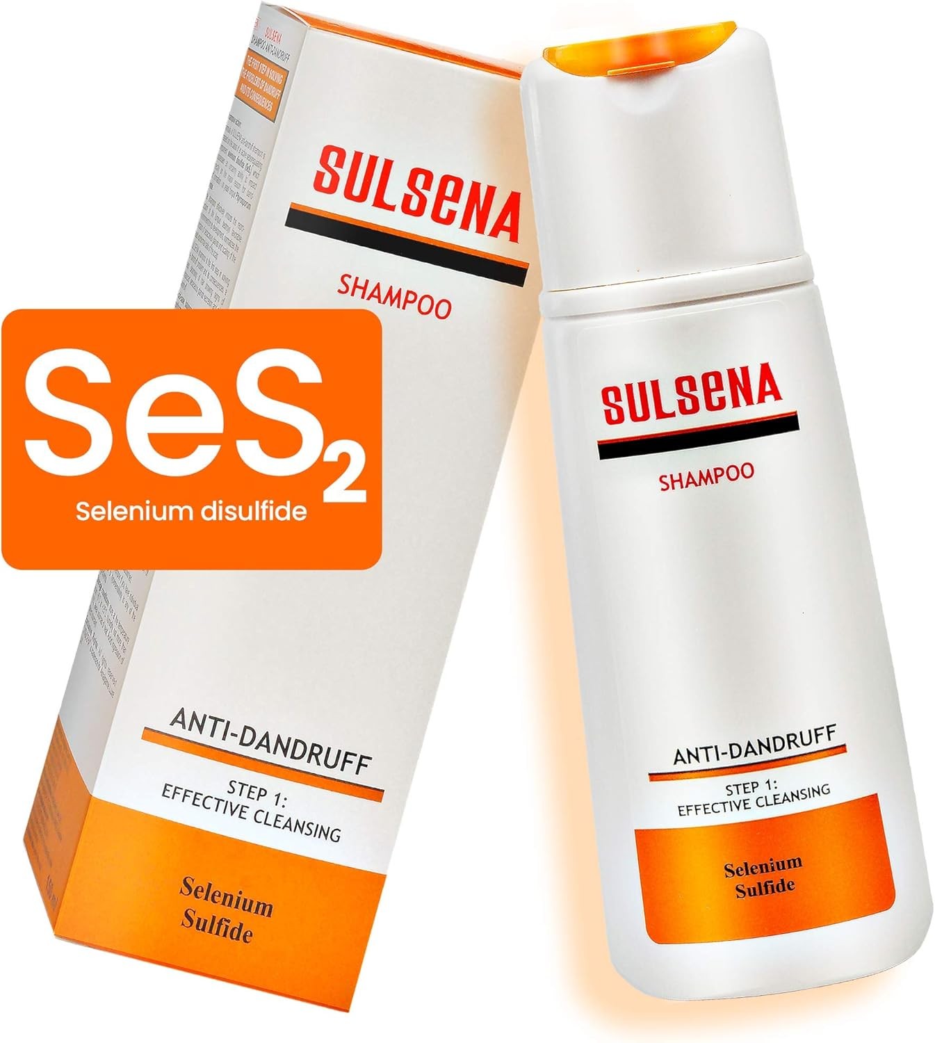 SULSENA Anti Dandruff Shampoo 150ml - Men & Women - Oily Hair Itchy Scalp Relief