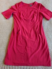 Vince Camuto Dark Pink Shift Dress Pockets Size 14