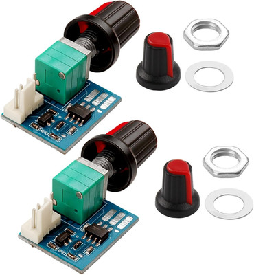 2 Stück PWM Fan Speed Controller 12V 4 Draht PC CPU Lüfter Regler mit