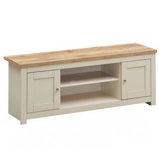 Modern TV Unit Stand Cabinet with 2 Doors and Shelf for Living Room Storage