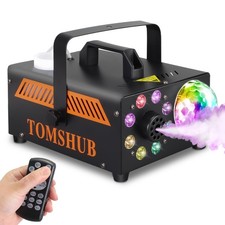 600W Fog Machine with Disco Ball  13-Color LED Lights, 2000CFM High-Output S...