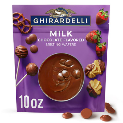 GHIRARDELLI Milk Chocolate Flavored Melting Wafers, 10 oz Bag