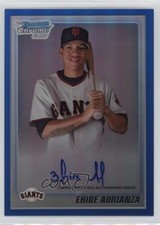 Ehire Adrianza Bowman Chrome 2010 Blue Refractor /150 Auto