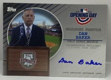 2020 Topps Opening Day #BPA-DB Dan Baker Ballpark Profile Autograph Auto Signed