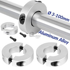 Shaft Collar Double Split 3mm-100mm Steel Metric Clamp Collars Aluminum Alloy