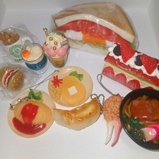 Fake Food Sample Hot Sandwich Replica Handmade Japanese Food Sample Display set