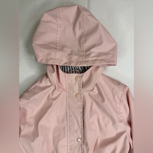 URBAN REPUBLIC Girls Collection Baby Pink Water Resistant Raincoat Size Large - Picture 6 of 16
