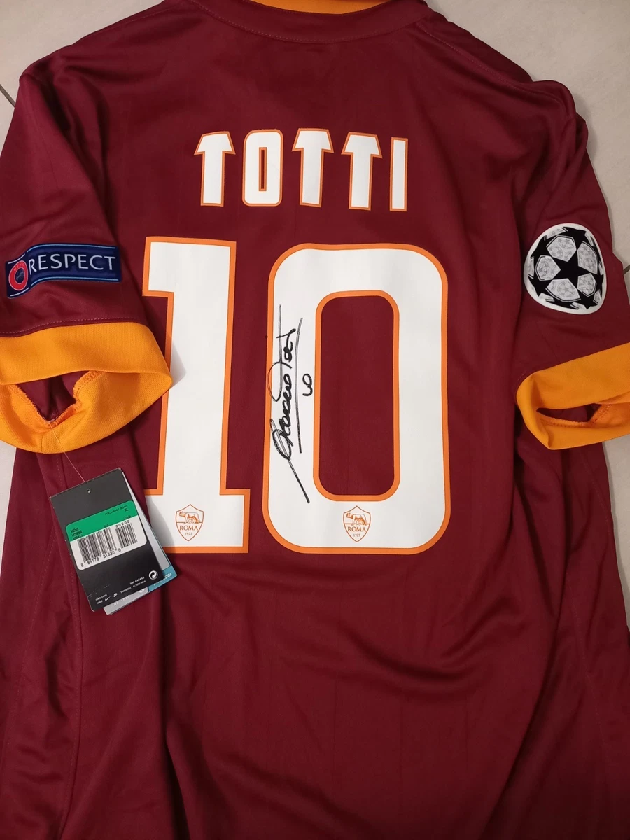 Maillot AS Roma Totti - Taille S - Non Porté En Match, Dédicacé ? (à Vérifier)