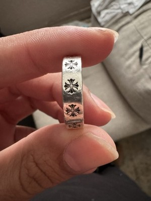 Chrome Hearts Style Forever Spacer Silver Ring Size 8.5 US 9.5