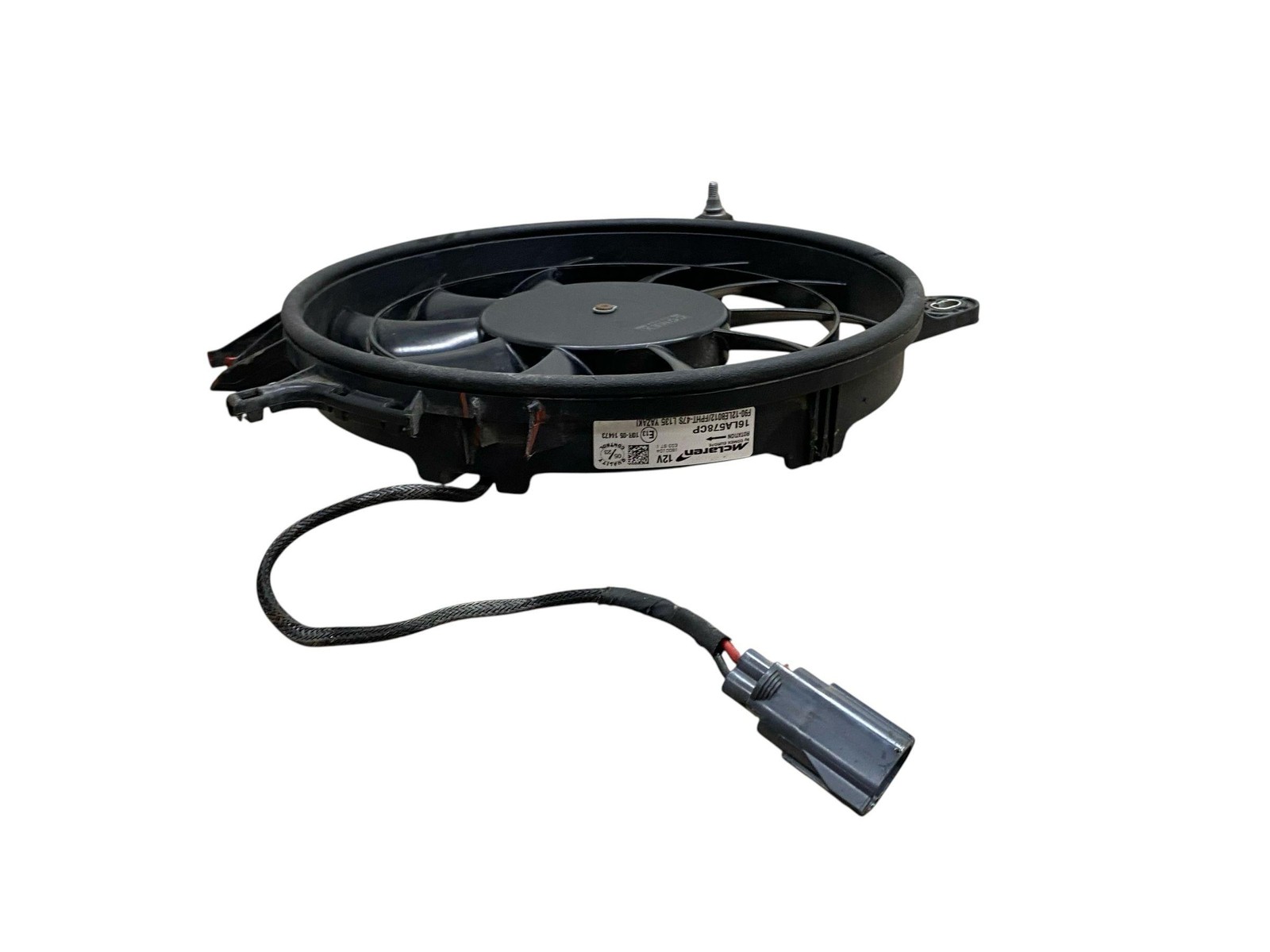 2024 MCLAREN ARTURA FRONT RIGHT COOLING FAN MOTOR 16AD535CP *BROKEN TAB* OEM