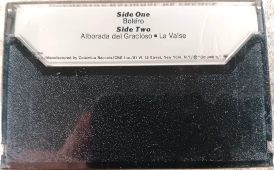 Leonard Bernstein Conducts Ravel Orchestre National De Fran Music Cassette Tape  - Image 3 of 4