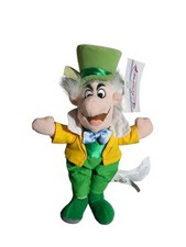 Disney Store Alice in Wonderland Mad Hatter Bean Bag Plush Beanie Retired w/tags