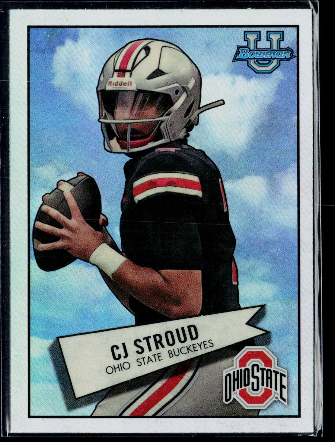 2022 Bowman University Chrome #52BF-2 CJ Stroud 1952 Bowman
