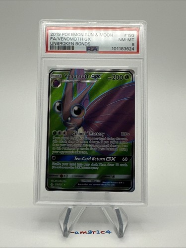 Venomoth-GX graded PSA 8 for sale on eBay