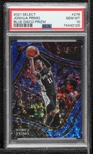 2021 Select Courtside Blue Disco Prizm /25 Joshua Primo PSA 10 GEM MT Rookie RC