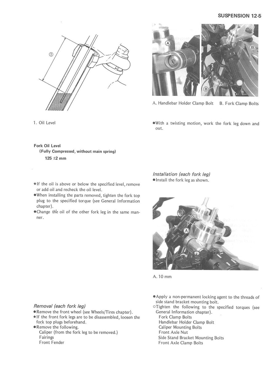 KAWASAKI Workshop Manual KR1 KR250-B1 KR250-B2 1988 and 1989