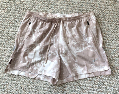 Nike Dri-Fit Stride Run Division Mens NEW DV9272-292 4'' Beige Shorts Size L