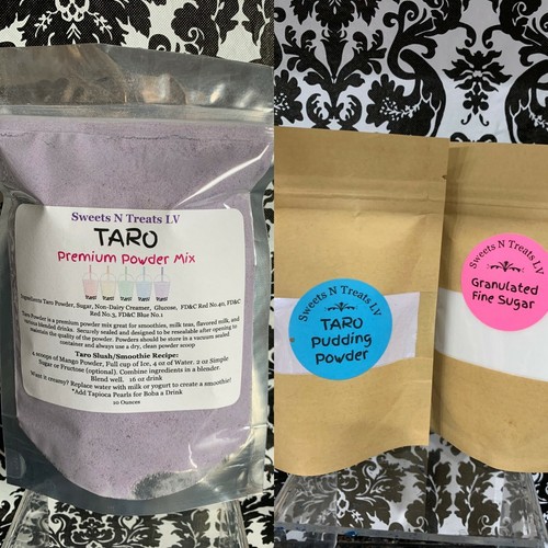 Premium TARO Powder Taro PUDDING Mix Boba Bubble Tea Tapioca Pearl Milk