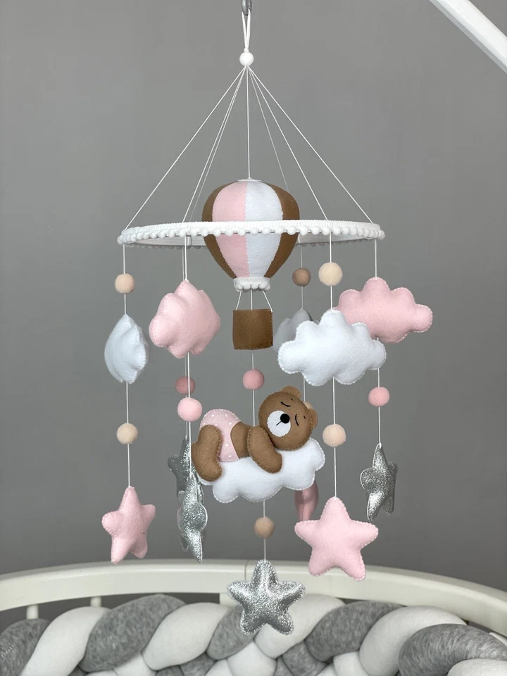 Медведь baby мобильная кроватка воздушный шар детский мобильный войлок Baby mobile girl детской темы - Изображение 2 из 4