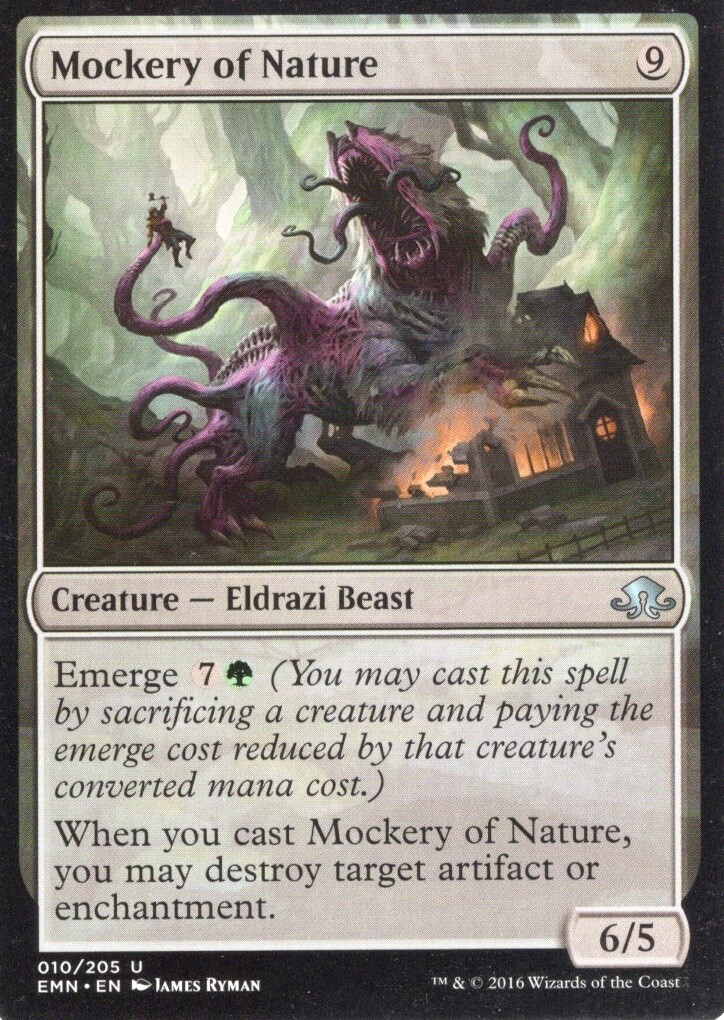 Mockery of Nature 2x FOIL EMN MTG Eldritch Moon Uncommon MINT colorless Mockery of Nature 2x FOIL EMN MTG Eldritch Moon Uncommon MINT colorless