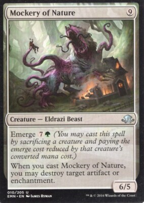 Mockery of Nature 2x FOIL EMN MTG Eldritch Moon Uncommon MINT colorless Mockery of Nature 2x FOIL EMN MTG Eldritch Moon Uncommon MINT colorless