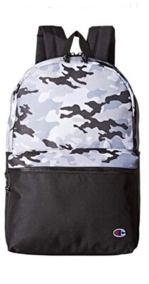 Champion Supercize Bag Gray Black Camo School All Season Backpack