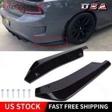For Dodge Charger 2006-20 Rear Spats Bumper Lip Splitter Diffuser Canard Spoiler