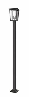 Z-Lite 571PHBS-BK Seoul 2 Light 18 inch Black Outdoor Post Mount