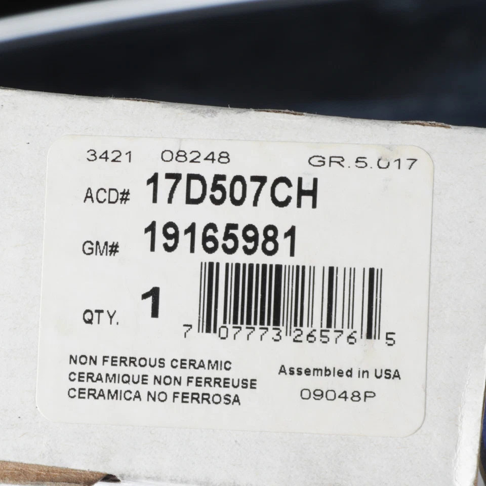 Juego de pastillas de freno de disco delanteras de cerámica originales GM 1991-2002 Saturn SC SL SW 19165981 Foto 3 de 3