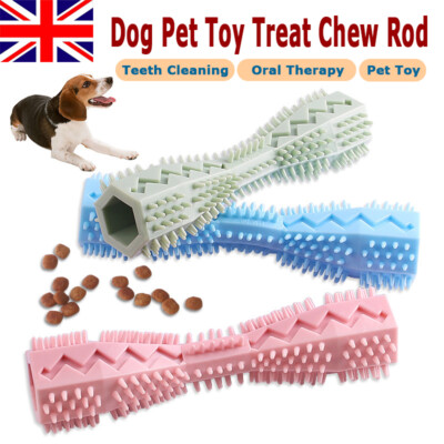 Dog Toothbrush Toy Teeth Brushing Stick Pet Oral Care Molar Rod Rubber Chew  Bite UK