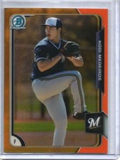 Kodi Medeiros 2015 Bowman Chrome Orange Refractor Rookie #10/25