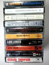 LOT OF 10 ADULT ALTERNATIVE / ROOTS CASSETTES-ALL EXCELLENT