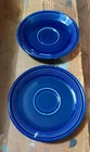 Set Of 2 Fiesta Ware Cobalt Blue Plate Saucer 6” Fiestaware USA Homer Laughlin