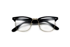 CLASSIC HALF FRAME WITH CRYSTAL CLEAR LENS STYLISH GLASSES