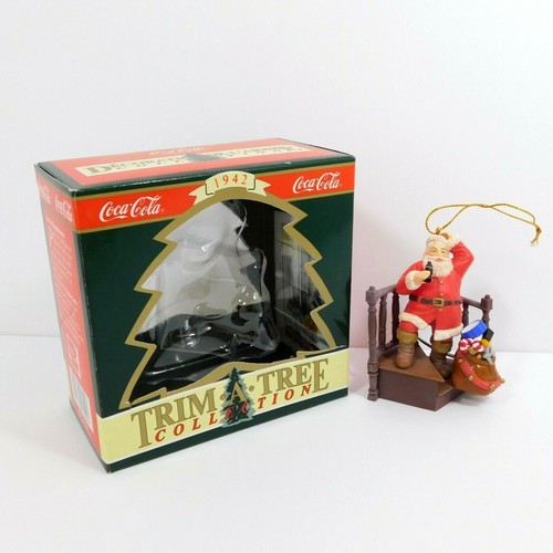 Coca Cola 1942 Trim A Tree Collection They Remembered Me Ornament Santa - Picture 8 of 11