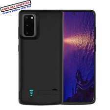 5000mA Power Bank Black Battery Charging Back Cover Case Fits Samsung Galaxy S20