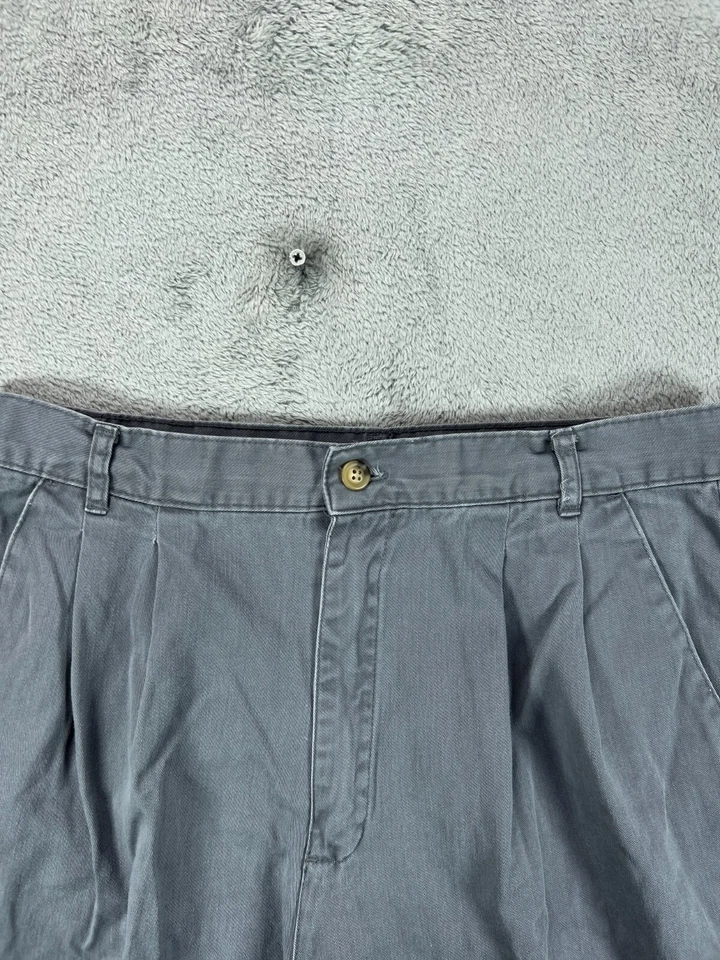 White Stag Womens 10 Tall Pants Steel Gray Trousers Pleated High Waisted 32W 32L - Image 3 of 4