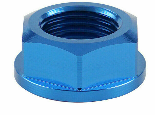 HONDA CRF150R 2007-2018 REAR AXLE SPINDLE FLANGED NUT ALUMINIUM