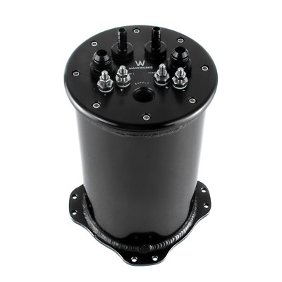 Fuel Surge Tank For Single or 2.6L Dual 39-40mm Pumps 8AN Ports