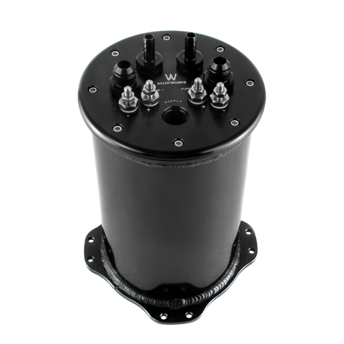 2.8L Fuel Surge Tank For Single or 2.6L Dual 3940mm Pumps 8AN Ports eBay