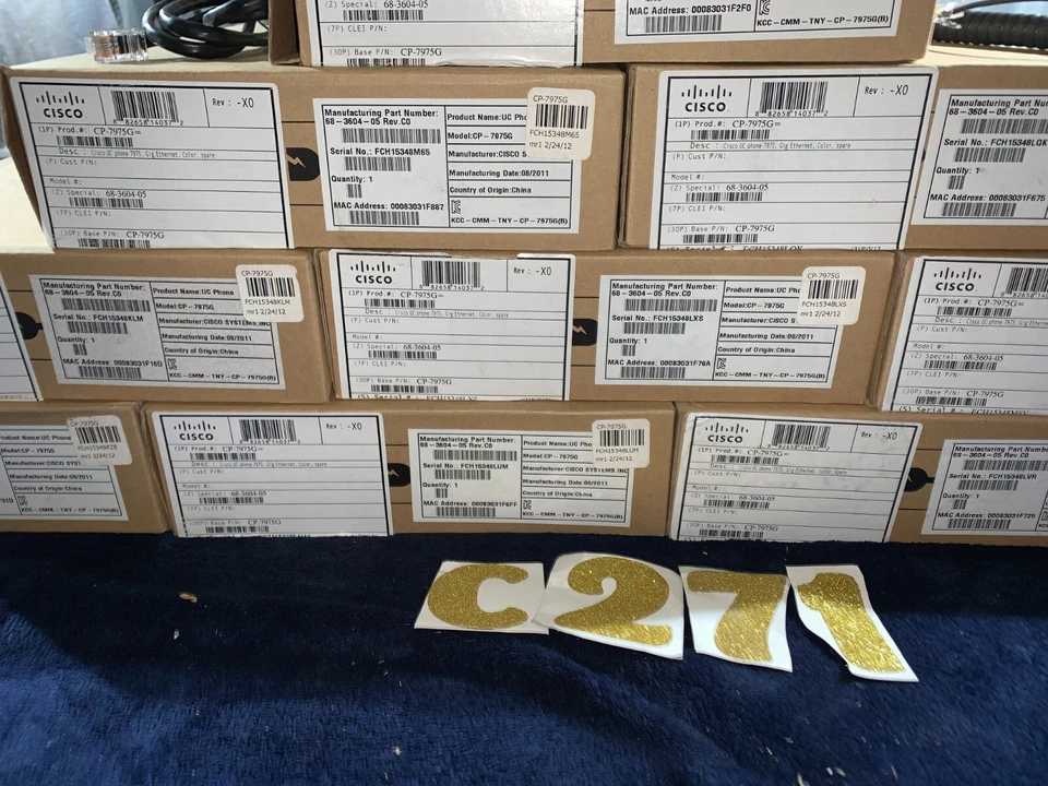 Lote de 10 teléfonos IP Cisco CP-7965G - Nuevos sellados con teléfonos | Oferta comercial VoIP Foto 2 de 4